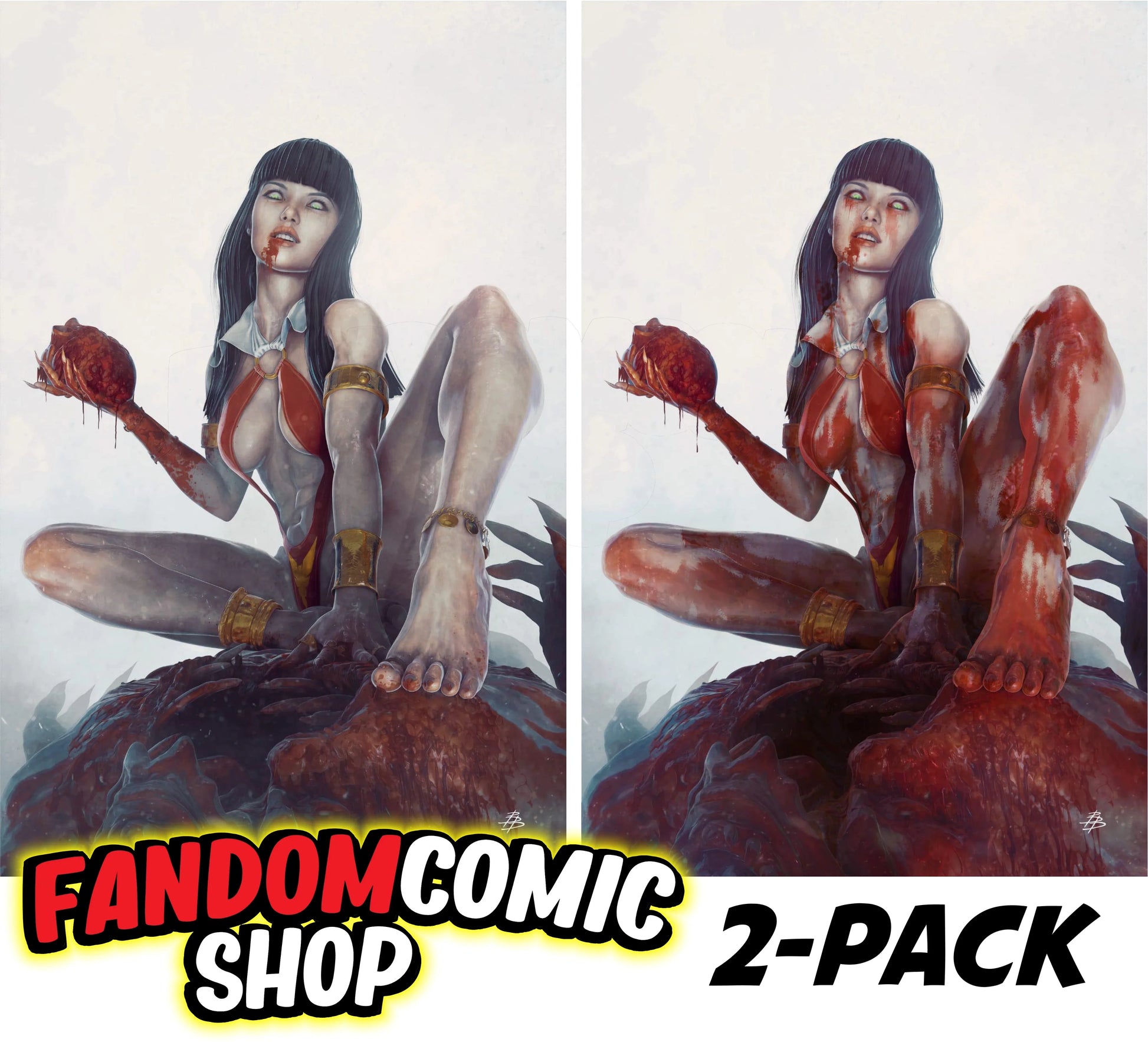 VAMPIRELLA: DARK REFLECTIONS #1 (BJORN BARENDS EXCLUSIVE VIRGIN VARIANT A & B SET) Fandom Comic Shop