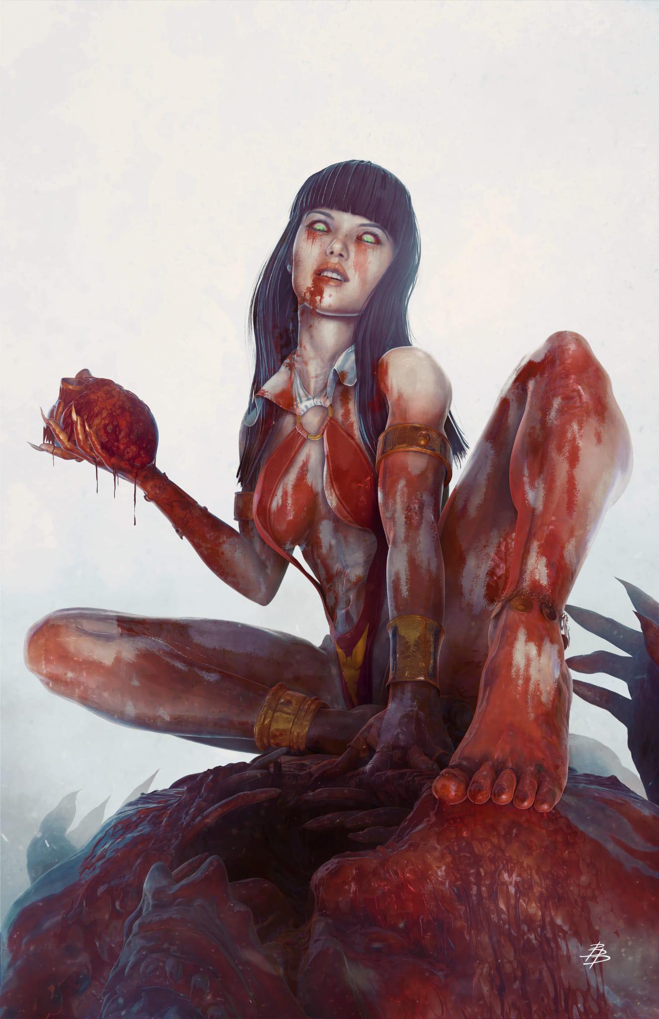 VAMPIRELLA: DARK REFLECTIONS #1 (BJORN BARENDS EXCLUSIVE VIRGIN VARIANT B) ~ Dynamite Fandom Comic Shop