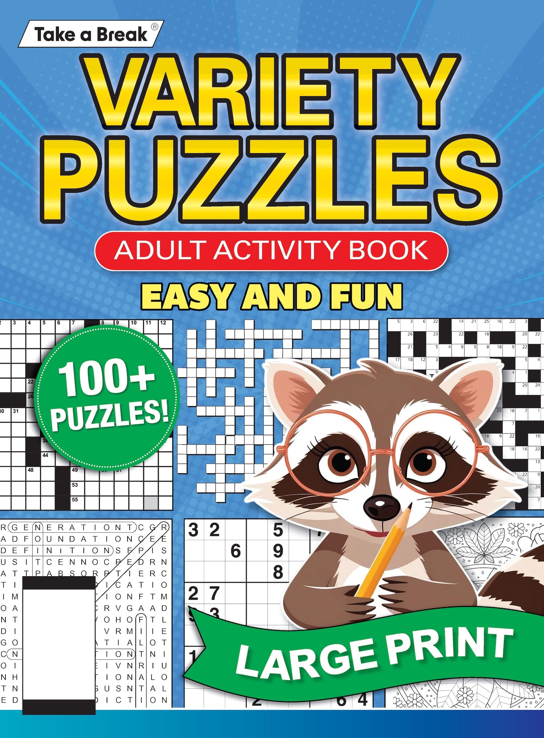 Variety Puzzles - 25.03.28: Adult Activity Book, Easy and Fun, Over 100 Puzzles, Large Print Crosswords, Word Searches, Sudoku, Coloring Pages, Perfect For Puzzle Enthusiasts Of All Skill Levels! Magazine Shop US