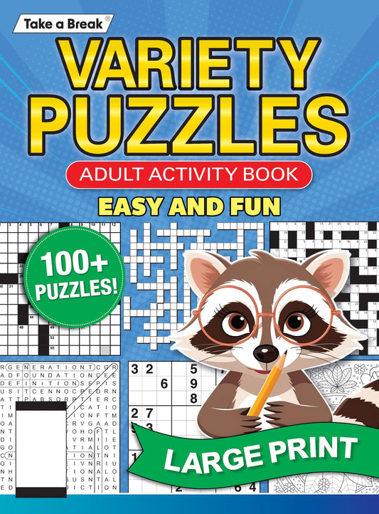 Variety Puzzles - 25.03.28: Adult Activity Book, Easy and Fun, Over 100 Puzzles, Large Print Crosswords, Word Searches, Sudoku, Coloring Pages, Perfect For Puzzle Enthusiasts Of All Skill Levels! Magazine Shop US