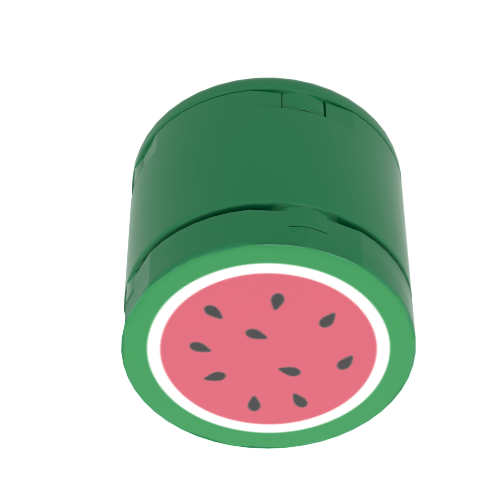 B3 Customs® Watermelon with Printed Tile (2x2 Round Tile) B3 Customs