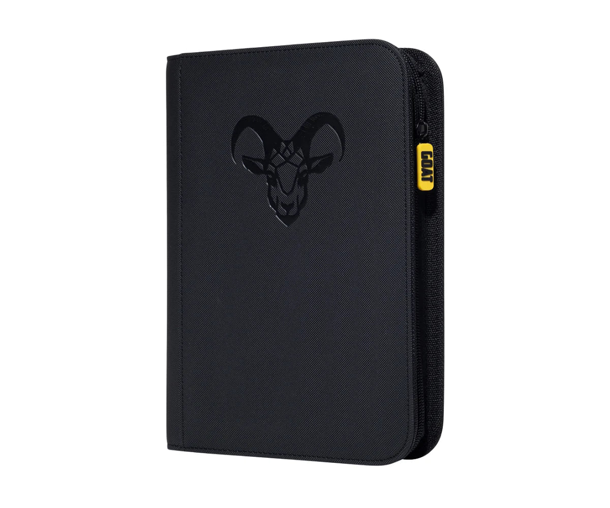 4 Pocket "Stay Flat" Card Binder Black Mankey Business