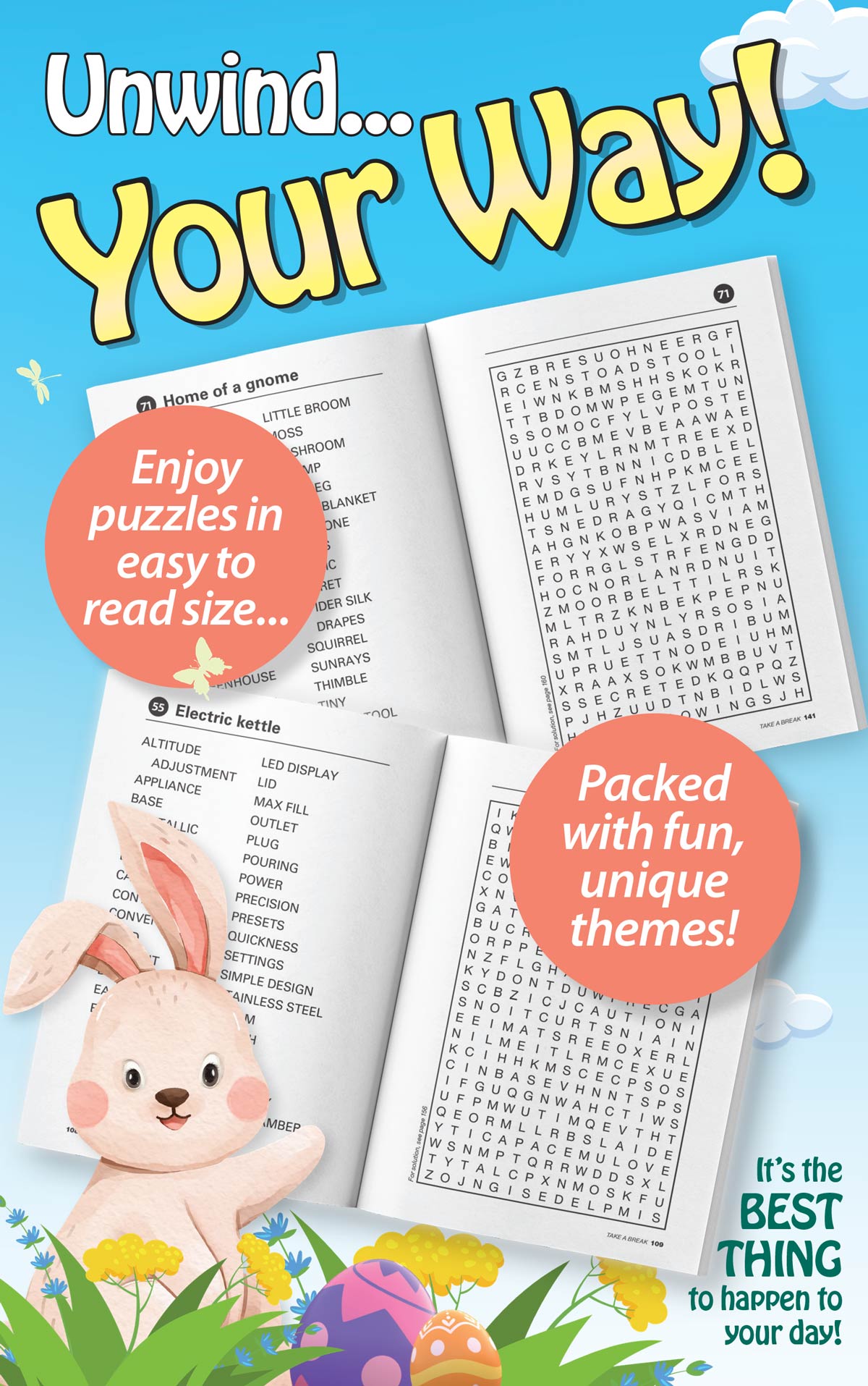 World's Best Puzzle- Word Search 25.03.07: Large Print, Over 71 Puzzles, Easter Themed Easy Viewing Puzzles, The Perfect Way To Unwind & Sharpen Your Brain! Magazine Shop US