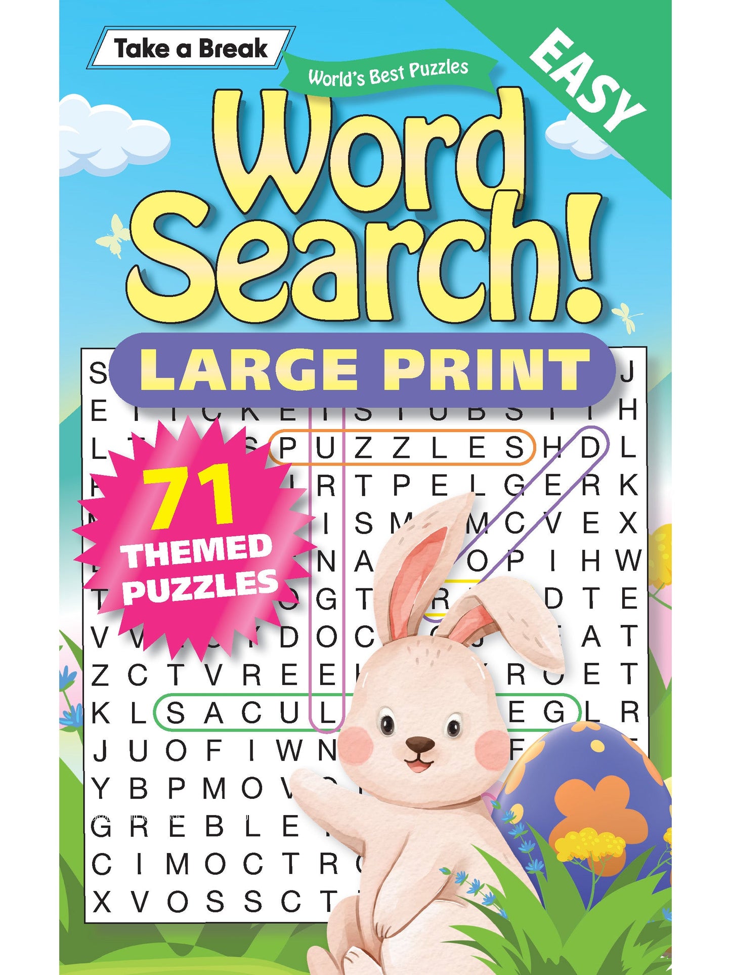 World's Best Puzzle- Word Search 25.03.07: Large Print, Over 71 Puzzles, Easter Themed Easy Viewing Puzzles, The Perfect Way To Unwind & Sharpen Your Brain! Magazine Shop US