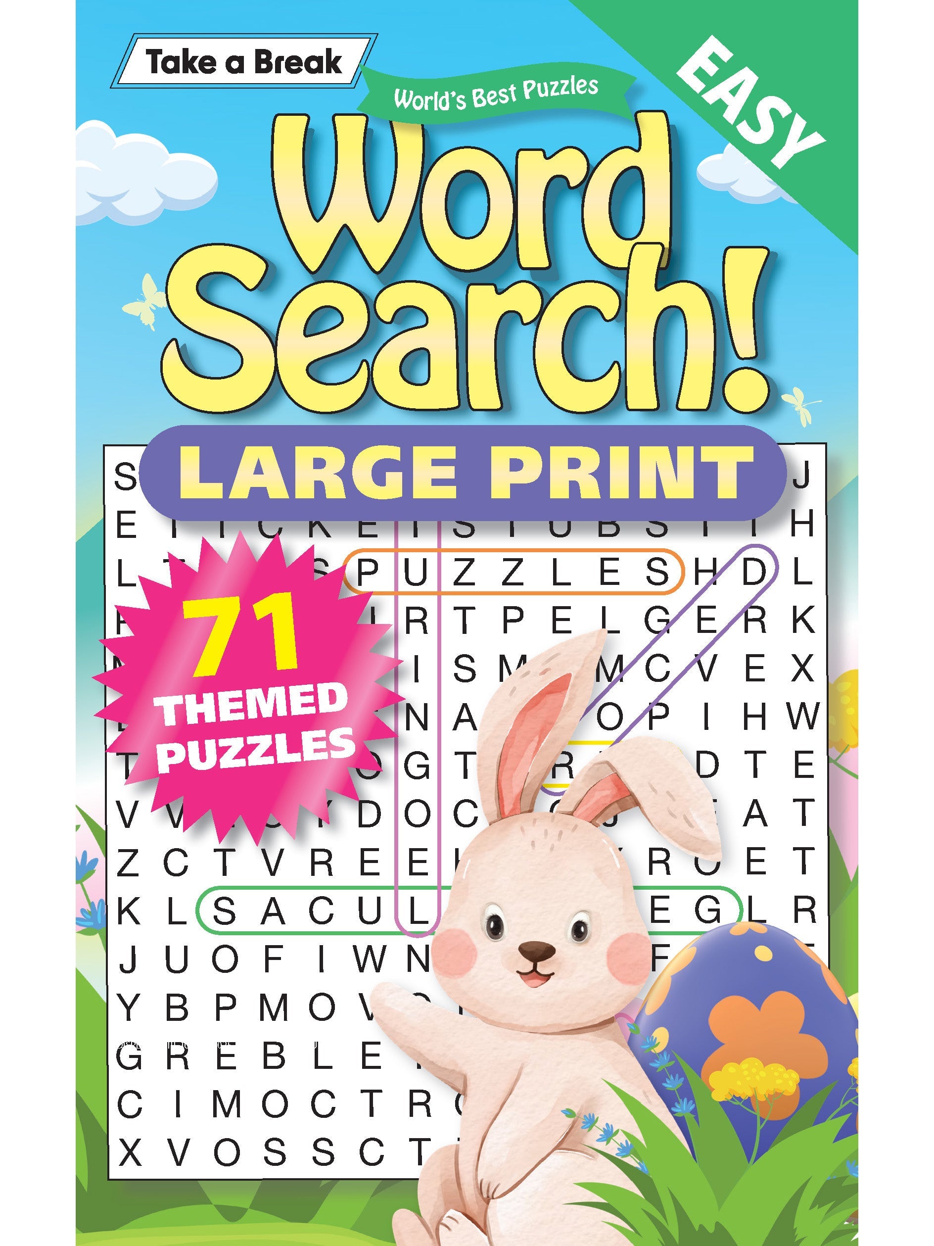World's Best Puzzle- Word Search 25.03.07: Large Print, Over 71 Puzzles, Easter Themed Easy Viewing Puzzles, The Perfect Way To Unwind & Sharpen Your Brain! Magazine Shop US