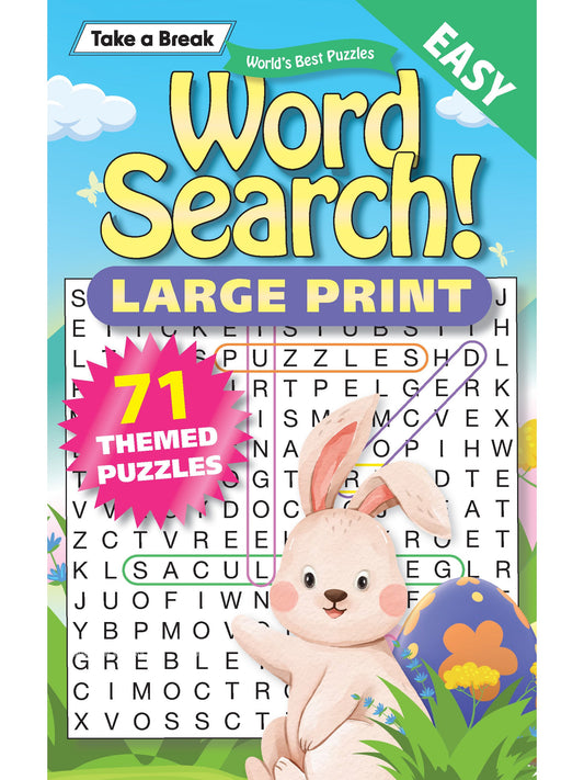 World's Best Puzzle- Word Search 25.03.07: Large Print, Over 71 Puzzles, Easter Themed Easy Viewing Puzzles, The Perfect Way To Unwind & Sharpen Your Brain! Magazine Shop US