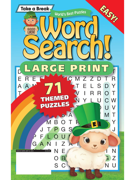World's Best Puzzle - Word Search 25.02.07: 71 Large Print Themed Puzzles, St. Patrick's Day Edition! Time To Unwind, Relax, Solve & Embrace The Gold & Luck With This Festive Word Search! Magazine Shop US