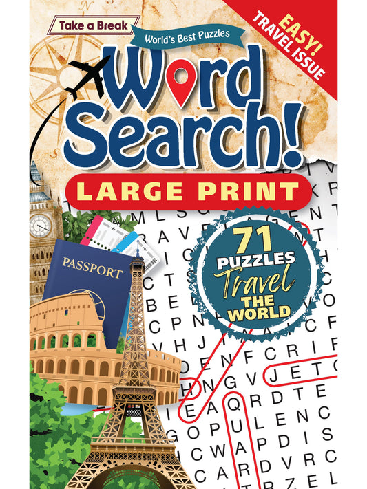 World's Best Puzzle - Word Search 25.03.21: 71 Large Print Puzzles, Travel The World, The Perfect Way To Unwind, Sharpen Your Brain, Relax, Unplug & More! Magazine Shop US